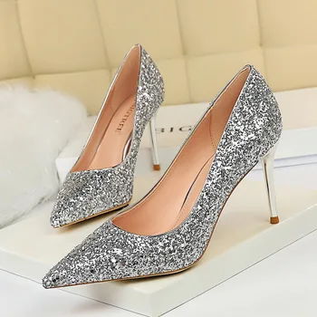 Bling Bling 2020 Spring New Women Classics Pumps Fashion Sexy Dress Bling Wedding Party Shoes Thin Heels Crytal High Heels
Bling Bling 2020 Spring New Women Classics Pumps Fashion Sexy Dress Bling Wedding Party Shoes Thin Heels Crytal High Heels