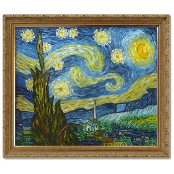 Van Gogh The Starry Night oil On Canvas For art decoration Handpainted 
Van Gogh The Starry Night oil On Canvas For art decoration Handpainted