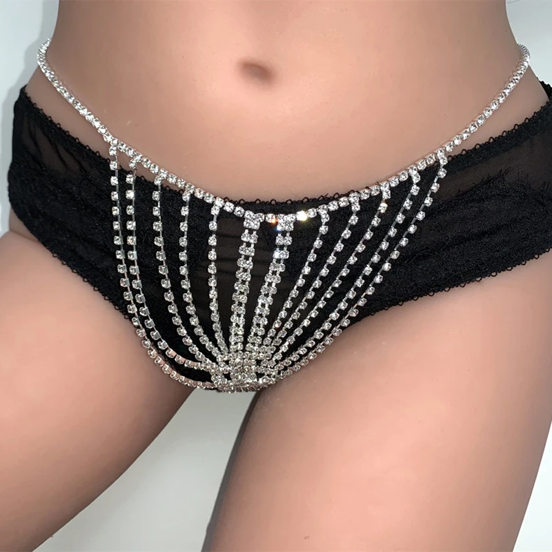Трусики со стразами Joli Gina, черный, OS 282351 - Joli - Трусики-стринги - Купить