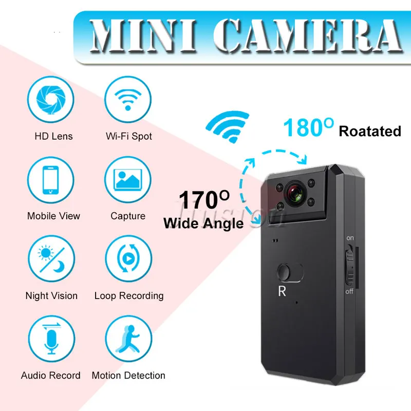 1080P Mini WiFi Camera 4K HD Video Audio Recorder with IR Night Vision Motion Detection Small Wireless Camcorder Car Micro Cam
1080P Mini WiFi Camera 4K HD Video Audio Recorder with IR Night Vision Motion Detection Small Wireless Camcorder Car Micro Cam