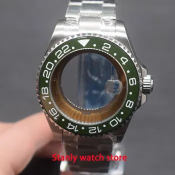 Watch case Bliger 43mm stainless steel sterile case green ceramic bezel sapphire fit ETA 2836 NH35 Miyota 8215 movement
Watch case Bliger 43mm stainless steel sterile case green ceramic bezel sapphire fit ETA 2836 NH35 Miyota 8215 movement