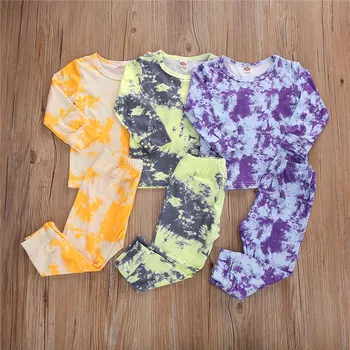 baby kids boy Long-sleeved Trousers Suit Personality Tie-dye Round Neck T-shirt Elastic Long Pants Comfortable pajamas home suit
baby kids boy Long-sleeved Trousers Suit Personality Tie-dye Round Neck T-shirt Elastic Long Pants Comfortable pajamas home suit