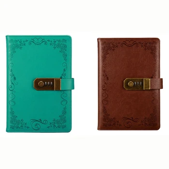 2 Pcs Diary with Lock Notebook A5 Vintage Lockable Paper PU Leather Note Book Weekly Planner, Green & Brown
2 Pcs Diary with Lock Notebook A5 Vintage Lockable Paper PU Leather Note Book Weekly Planner, Green & Brown