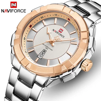 2020 New Men Watch NAVIFORCE Top Luxury Brand Fashion Stainless Steel Quartz Watches Mens Military Sport Waterproof Wrist Watch 
2020 New Men Watch NAVIFORCE Top Luxury Brand Fashion Stainless Steel Quartz Watches Mens Military Sport Waterproof Wrist Watch