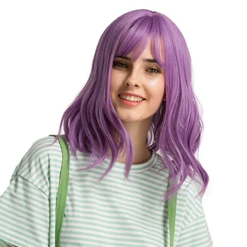 14 inch Short Water Wave Wigs with Bangs Heat Resistant Fiber Wavy Wigs for Women WH998
14 inch Short Water Wave Wigs with Bangs Heat Resistant Fiber Wavy Wigs for Women WH998