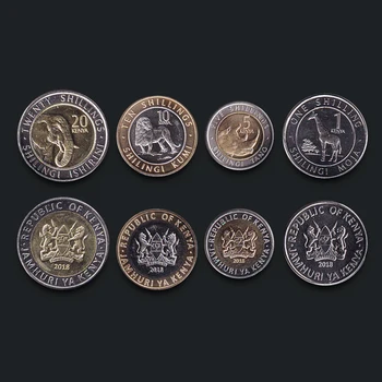 Kenya New Version of Wild Animal Pattern 2018 Set 4 Pieces Coins New Original Coin Unc 100% Real Africa Issuing Coins
Kenya New Version of Wild Animal Pattern 2018 Set 4 Pieces Coins New Original Coin Unc 100% Real Africa Issuing Coins