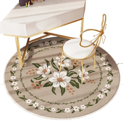 Round Lamb Down Carpet with Flowers, Non-Slip Mat, Bedroom, Living Room, Home, Thickened, Lovely
Round Lamb Down Carpet with Flowers, Non-Slip Mat, Bedroom, Living Room, Home, Thickened, Lovely
