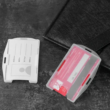 1PC Portable Practical Multi-use Hard Plastic Double Sided ID Card Unisex Badge Work ID Card Holder Durable Protector Cover Case
1PC Portable Practical Multi-use Hard Plastic Double Sided ID Card Unisex Badge Work ID Card Holder Durable Protector Cover Case