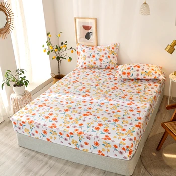 Bonenjoy 3 pc Mattress Cover For Double Bed hogar Bedding Linen With Pillowcase Floral Pattern Sheet On Rubber Band 180X200
Bonenjoy 3 pc Mattress Cover For Double Bed hogar Bedding Linen With Pillowcase Floral Pattern Sheet On Rubber Band 180X200
