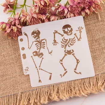 Halloween Skeleton DIY Layering Stencils Wall Painting Scrapbooking Coloring Embossing Crafts Album Decor Paper Card Template
Halloween Skeleton DIY Layering Stencils Wall Painting Scrapbooking Coloring Embossing Crafts Album Decor Paper Card Template
