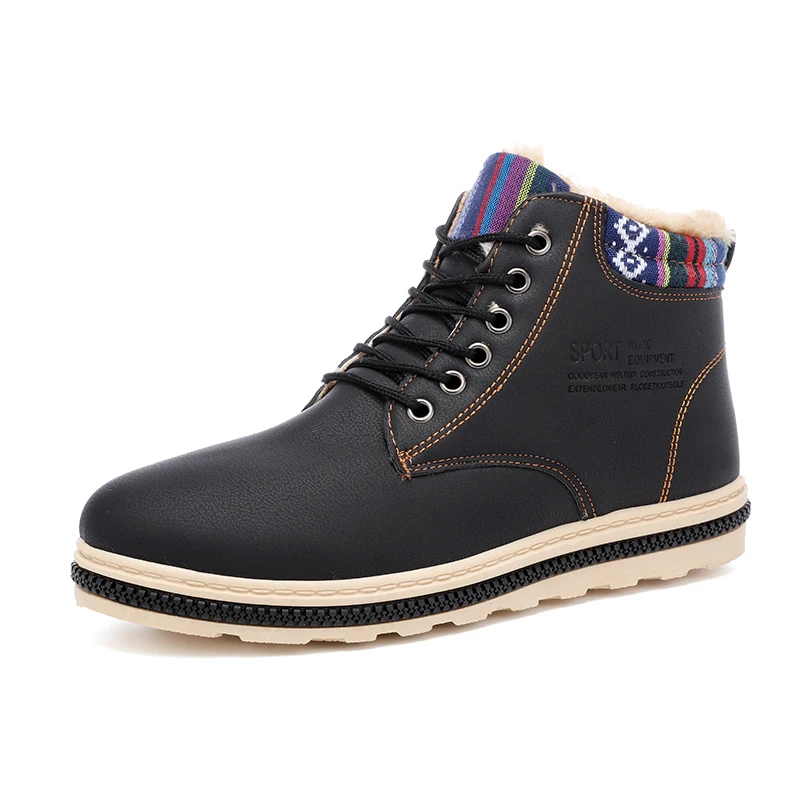Men's Shoes2019winter Warm Outdoor Slow-step Shoes Lace-up Shoes Sneakers Short Plush Men's Snow Boots Black Brand Running Shoes
Men's Shoes2019winter Warm Outdoor Slow-step Shoes Lace-up Shoes Sneakers Short Plush Men's Snow Boots Black Brand Running Shoes