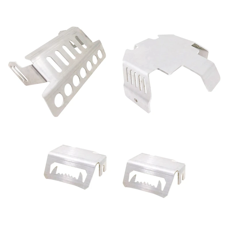 4Pcs Trx4 Stainless Steel Front & Rear Axle Protective Guard Skid Plate Bumper Chassis Guard For Traxxas Trx-4 1/10 Rc Crawler
4Pcs Trx4 Stainless Steel Front & Rear Axle Protective Guard Skid Plate Bumper Chassis Guard For Traxxas Trx-4 1/10 Rc Crawler