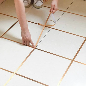 Gold Tile Gap Sealing Tape 50M Waterproof Mildew Proof Wall Seal Copper Foil Strip Silver Golden Rim Floor Home Decoration 2019 
Gold Tile Gap Sealing Tape 50M Waterproof Mildew Proof Wall Seal Copper Foil Strip Silver Golden Rim Floor Home Decoration 2019