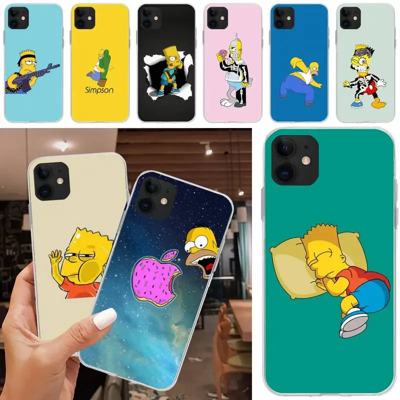 Cute Simpson case coque fundas for iphone 11 PRO MAX X XS XR 4S 5S 6S 7 8 PLUS SE 2020 cases cover
Cute Simpson case coque fundas for iphone 11 PRO MAX X XS XR 4S 5S 6S 7 8 PLUS SE 2020 cases cover