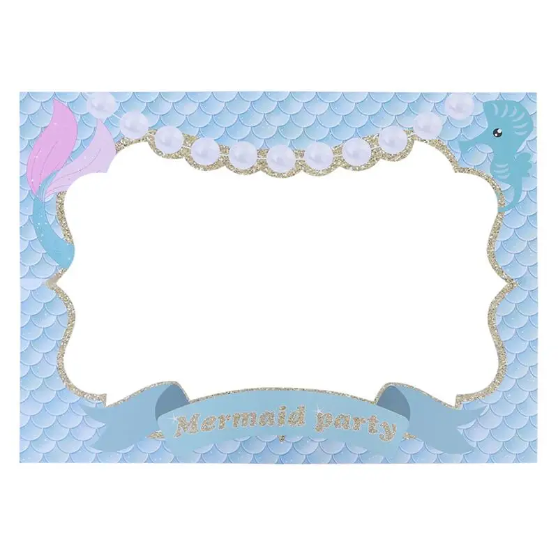 1Pc Paper Photo Frame Mermaid Themed Picture Frame Party Favor Photobooth Props For Birthday Wedding Party Supplies A3
1Pc Paper Photo Frame Mermaid Themed Picture Frame Party Favor Photobooth Props For Birthday Wedding Party Supplies A3