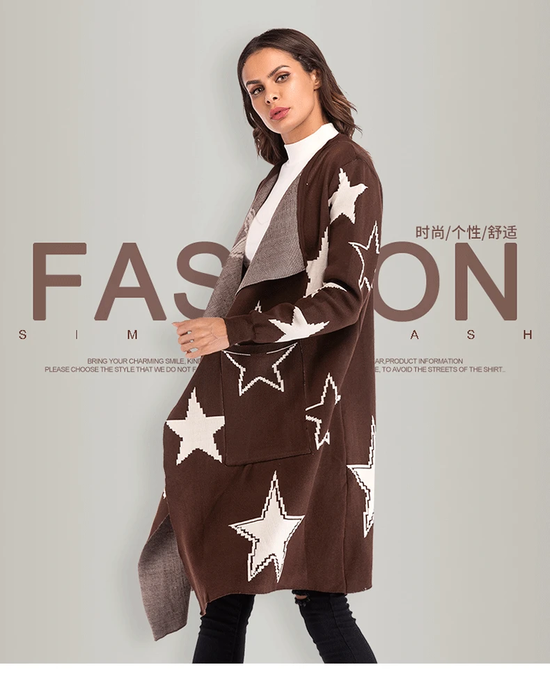 sweater knitted coat womens dress autumn 2019 europe and