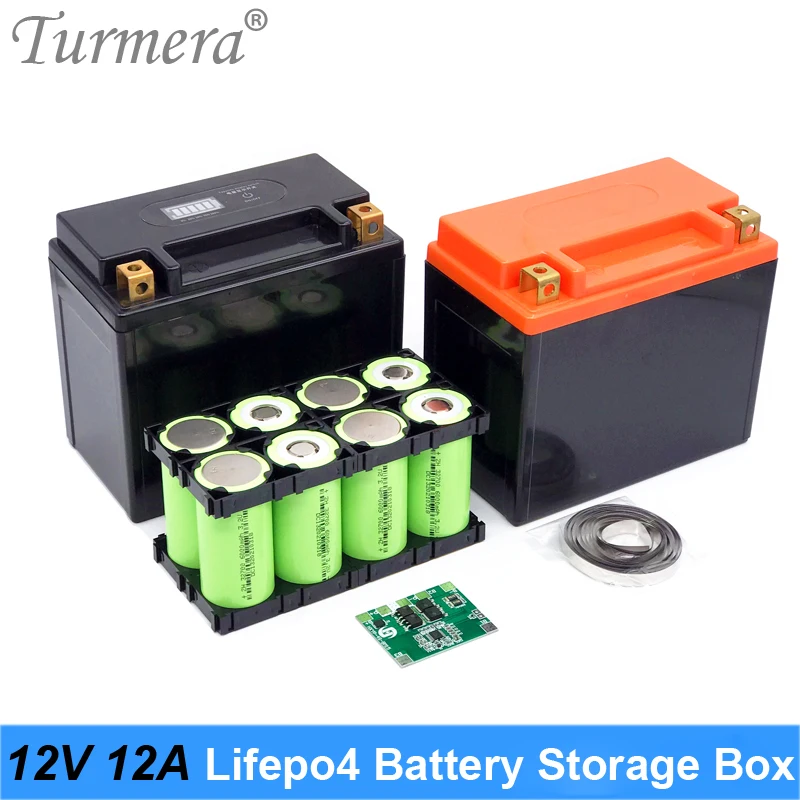 Коробка для хранения аккумуляторов Turmera 12 В а/ч 8 стандартная 20 А BMS 2x4 держатель из