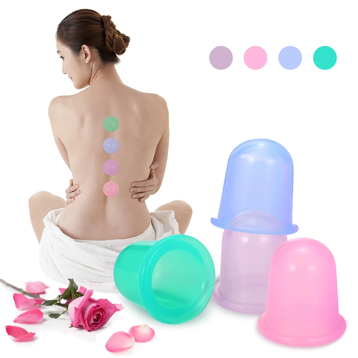 4 Pieces Family Facial Body Massage Aid Moisture Absorber Anti Cellulite Vacuum Silicone High Quality Cupping Cups Therapy Set
4 Pieces Family Facial Body Massage Aid Moisture Absorber Anti Cellulite Vacuum Silicone High Quality Cupping Cups Therapy Set