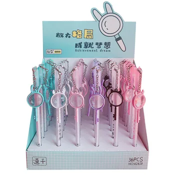 36 pcs Gel Pens Magnifying glass pendant black color gift gel-ink pens pens for writing Cute stationery office school supplies 
36 pcs Gel Pens Magnifying glass pendant black color gift gel-ink pens pens for writing Cute stationery office school supplies