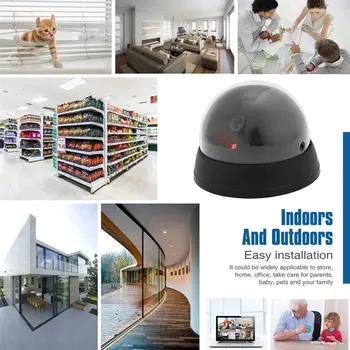 Indoor Outdoor Dummy Imitation Surveillance CCTV Security Dome Camera With LED Light Security Guard IP-1800
Indoor Outdoor Dummy Imitation Surveillance CCTV Security Dome Camera With LED Light Security Guard IP-1800