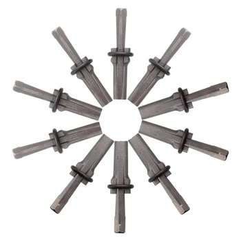10 Packs of Heavy Duty Wedge and Feather Shims, Abuff 5/8 Inch Plug Shim and Wedge Concrete Rock Stone Splitter Hand Tools 
10 Packs of Heavy Duty Wedge and Feather Shims, Abuff 5/8 Inch Plug Shim and Wedge Concrete Rock Stone Splitter Hand Tools