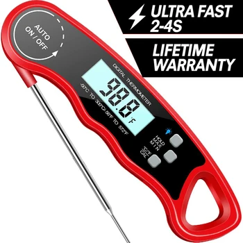 Waterproof Digital Kitchen Thermometer Instant Read with Folding Calibration Probe for Function Meat BBQ Grill Cooking Food Tool
Waterproof Digital Kitchen Thermometer Instant Read with Folding Calibration Probe for Function Meat BBQ Grill Cooking Food Tool