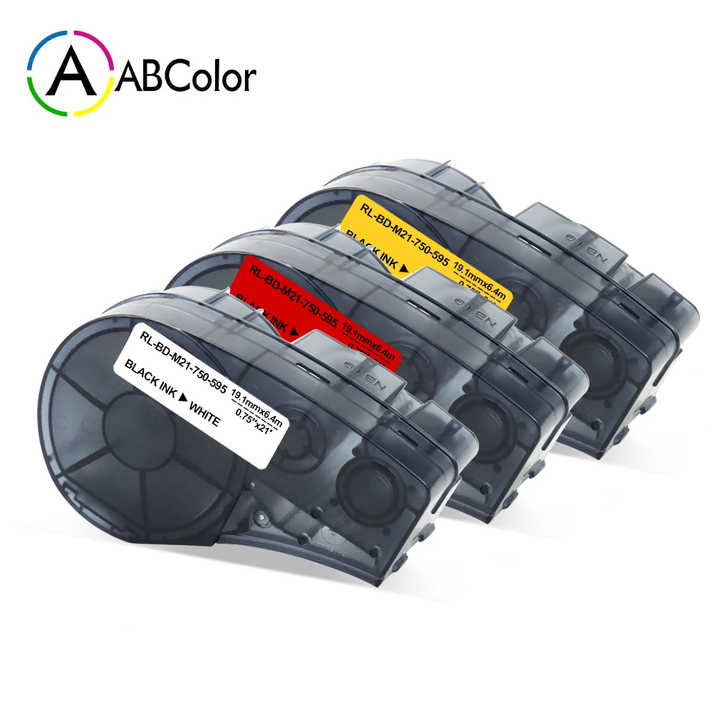 A ABCOLOR M21-750-595-WT/RD/YL Label Tape High Adhesion Vinyl Labels Compatible for Brady BMP21 PLUS ID PAL LABPAL Label Maker
A ABCOLOR M21-750-595-WT/RD/YL Label Tape High Adhesion Vinyl Labels Compatible for Brady BMP21 PLUS ID PAL LABPAL Label Maker