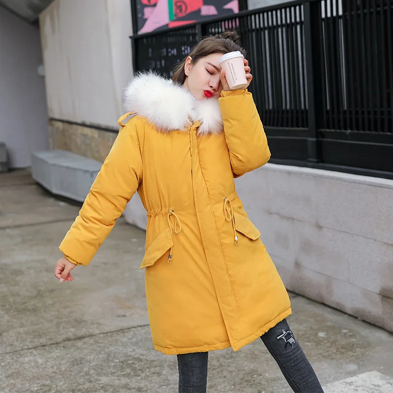 Mid-length down Jacket Cotton-padded Clothes Women's 2019 Winter New Style Cotton-padded Clothes Hooded Comfortable Elegant Slim
Mid-length down Jacket Cotton-padded Clothes Women's 2019 Winter New Style Cotton-padded Clothes Hooded Comfortable Elegant Slim