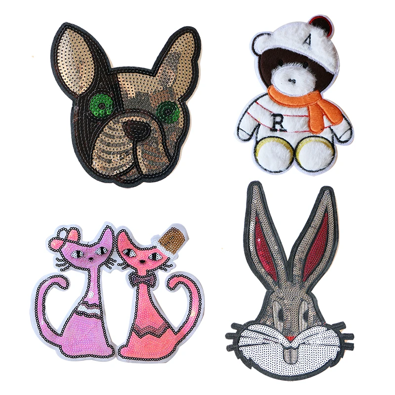 Cartoon Decorative Patch French bulldog,Rabbit,Cat,Bear icon Embroidered Applique Patches For DIY Iron on Badges on clothes
Cartoon Decorative Patch French bulldog,Rabbit,Cat,Bear icon Embroidered Applique Patches For DIY Iron on Badges on clothes