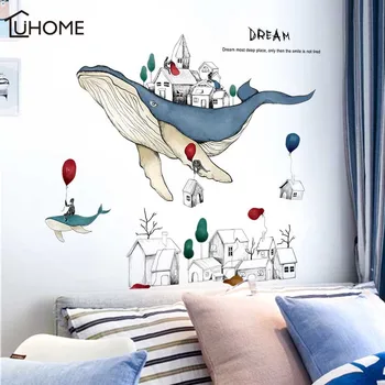 Creative Whale Wall Sticker for Living Room PVC 3D Art Decal Sticker for Kids Room Nursery Wall Decoration Home Decor Wallpaper 
Creative Whale Wall Sticker for Living Room PVC 3D Art Decal Sticker for Kids Room Nursery Wall Decoration Home Decor Wallpaper