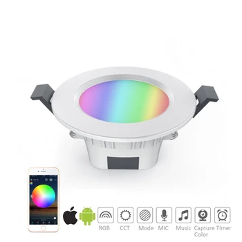 Smart LED Downlight Bluetooth RGBCCT 5W AC110V 220V Dimmable Spot Light APP Control LED Magic Mesh Recessed Light Bulb Lamps
Smart LED Downlight Bluetooth RGBCCT 5W AC110V 220V Dimmable Spot Light APP Control LED Magic Mesh Recessed Light Bulb Lamps