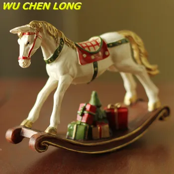 WU CHEN LONG Rocking Horse Statue Abstract Animal Wooden Horse Art Sculpture Resin Craft Christmas Decorations Props R5508
WU CHEN LONG Rocking Horse Statue Abstract Animal Wooden Horse Art Sculpture Resin Craft Christmas Decorations Props R5508