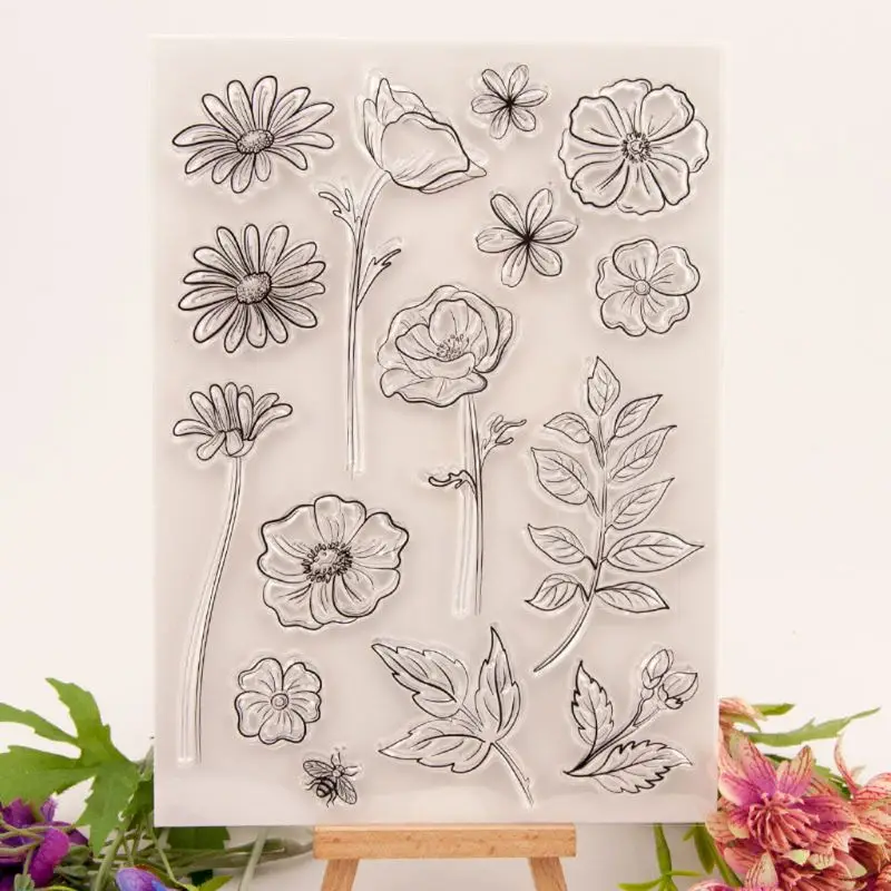 Leaf Flowers Bee Silicone Clear Seal Stamp DIY Scrapbooking Embossing Photo Album Decorative Paper Card Craft Art Handmade Gift
Leaf Flowers Bee Silicone Clear Seal Stamp DIY Scrapbooking Embossing Photo Album Decorative Paper Card Craft Art Handmade Gift