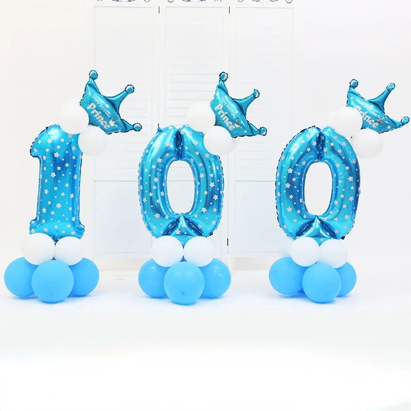 32 Inch Crown Digital Balloon Baby Birthday Party Decoration Birthday Decoration Aluminum Foil Balloon Set
32 Inch Crown Digital Balloon Baby Birthday Party Decoration Birthday Decoration Aluminum Foil Balloon Set