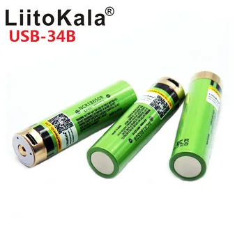 LiitoKala 3.7V 18650 3400mAh Li-ion USB Rechargeable Battery With LED Indicator Light DC-Charging
LiitoKala 3.7V 18650 3400mAh Li-ion USB Rechargeable Battery With LED Indicator Light DC-Charging