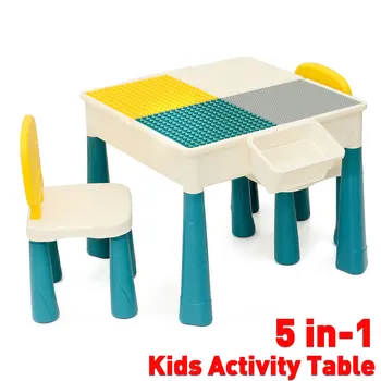 5-in-1 Multi Functions Activity Table Desk Building Blocks Sets Large Building Blocks Friends Study Table DIY Kids Toys Gifts
5-in-1 Multi Functions Activity Table Desk Building Blocks Sets Large Building Blocks Friends Study Table DIY Kids Toys Gifts