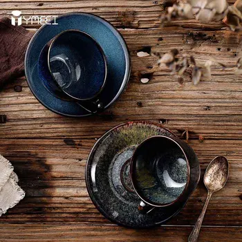 YMEEI 220ML Bone China Coffee Cup And Saucer Set Japanese-style Coffee Mug Classical Ceramics Tea Cafe Espresso Cup Drinkware
YMEEI 220ML Bone China Coffee Cup And Saucer Set Japanese-style Coffee Mug Classical Ceramics Tea Cafe Espresso Cup Drinkware