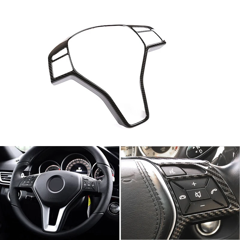 Карбоновая панель рулевого колеса для Mercedes Benz B E CLA GLA GLK класс W212 W246 W117 W207 W218 X156 |