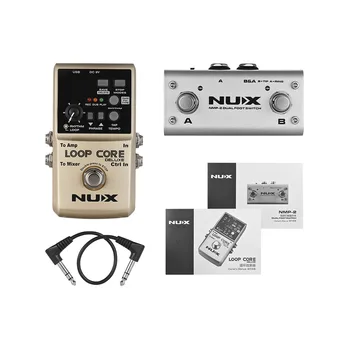 NUX Loop Core Deluxe Guitar Effects Pedal Loop Station 8 Hours Looping Time Built-in Drum Patterns with Pedal Switch True Bypass
NUX Loop Core Deluxe Guitar Effects Pedal Loop Station 8 Hours Looping Time Built-in Drum Patterns with Pedal Switch True Bypass