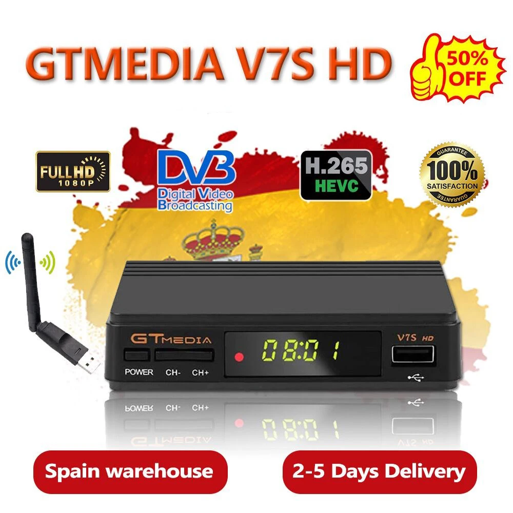 FHD 1080P Gtmedia V7S HD Satellite Receiver include usb wifi Digital Receptor for DVB-S2 Freesat V7 Sat TV Box
FHD 1080P Gtmedia V7S HD Satellite Receiver include usb wifi Digital Receptor for DVB-S2 Freesat V7 Sat TV Box