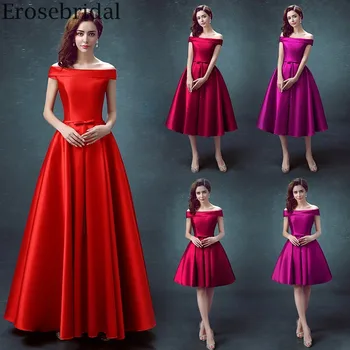 Erosebridal Satin Evening Dress for Women 3 Style Lenght(Long/Mid/Short) Lace Up Back Off Shoulder Formal Dress Simple Design
Erosebridal Satin Evening Dress for Women 3 Style Lenght(Long/Mid/Short) Lace Up Back Off Shoulder Formal Dress Simple Design