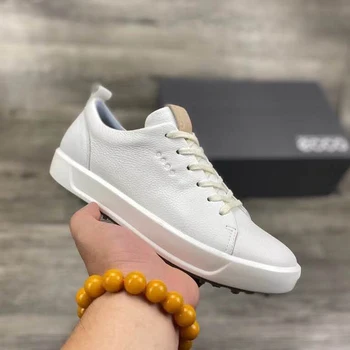New Men Golf Shoes White Genuine Leather Golf Sneakers Comfortable Anti Slip Spikless Walking Footwears for Golfer Mens Sneakers
New Men Golf Shoes White Genuine Leather Golf Sneakers Comfortable Anti Slip Spikless Walking Footwears for Golfer Mens Sneakers