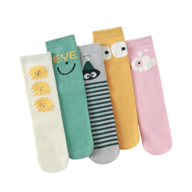 

Baby Girl Socks Toddler Children Knee High Kids Footwear Boy Sock Cute Cartoon Cotton Autumn Leg Warmers Tube Socking Bebe niña