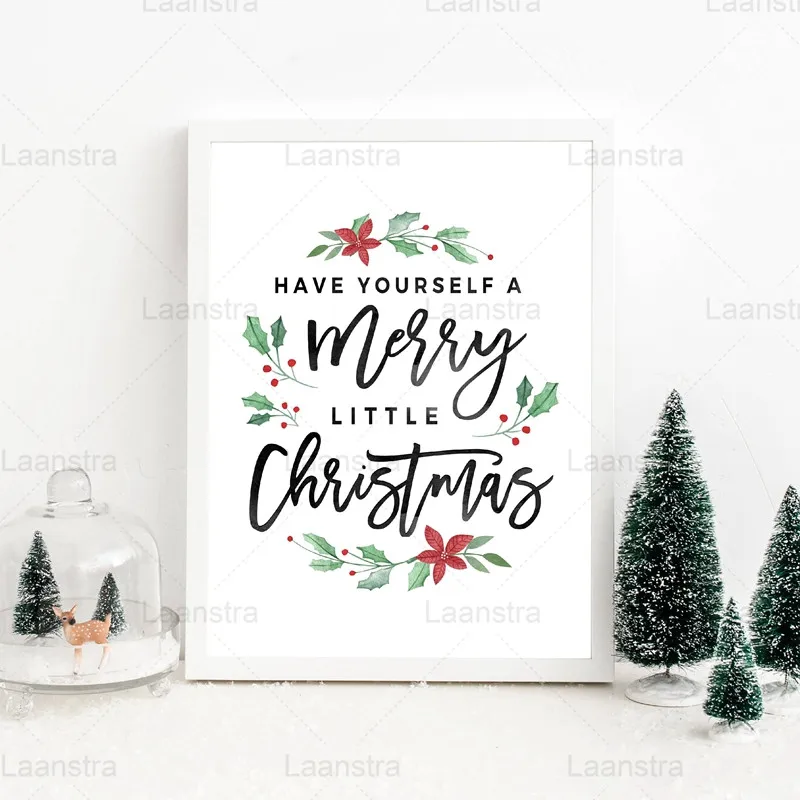 Home Decor Merry Christmas Quote Poster and Prints Have Yourself a Little Canvas Painting Christmas Decor for Bedroom No Frame
Home Decor Merry Christmas Quote Poster and Prints Have Yourself a Little Canvas Painting Christmas Decor for Bedroom No Frame