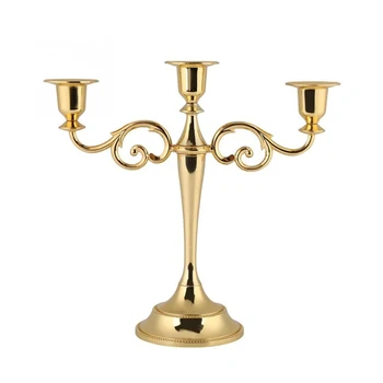 3 Arms Candelabrum European Zinc Alloy Photography Props Ornament Home Decorations Candlelight Dinner Family Gatherings 4 Colors 
3 Arms Candelabrum European Zinc Alloy Photography Props Ornament Home Decorations Candlelight Dinner Family Gatherings 4 Colors