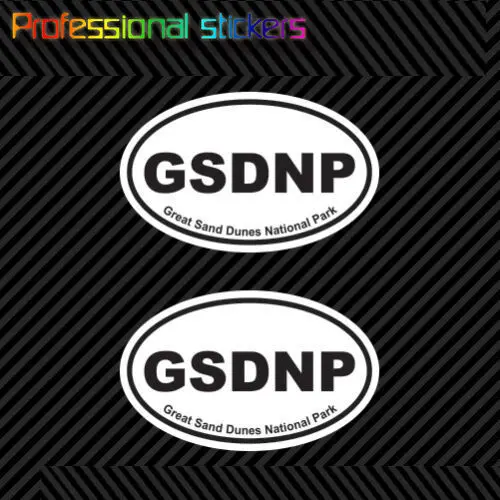 Pair of Great Sand Dunes National Park Oval Sticker Decal Euro GSDNP Stickers for Car, RV, Laptops, Motorcycles
Pair of Great Sand Dunes National Park Oval Sticker Decal Euro GSDNP Stickers for Car, RV, Laptops, Motorcycles