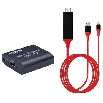 4K HDMI Capture Card USB to HDMI with Loop Out HD Digital Video Recording Box Live Streamer for Switch PS4 HDTV
4K HDMI Capture Card USB to HDMI with Loop Out HD Digital Video Recording Box Live Streamer for Switch PS4 HDTV