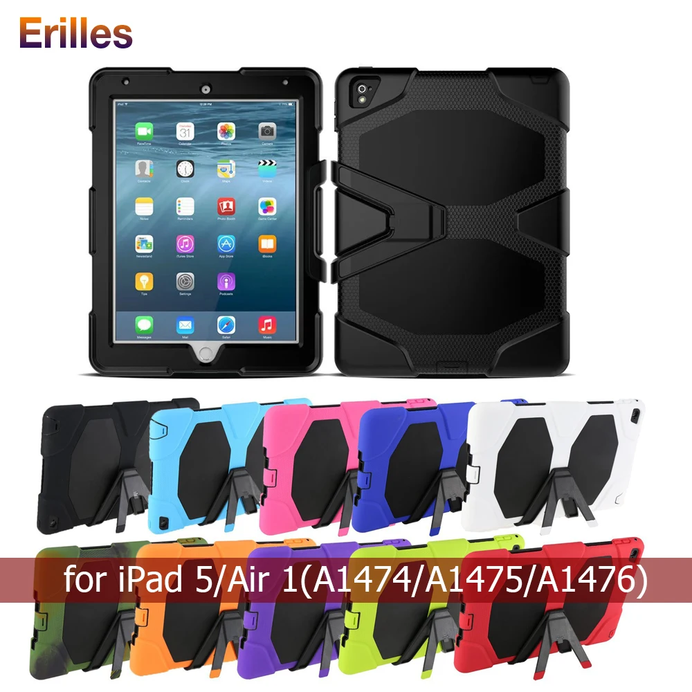 for iPad Air 1 Tablet Case with Grip Holder Foldable TPU+PC Cover Shell for Apple ipad 5 9.7 inch A1474 A1475 Shockproof Case
for iPad Air 1 Tablet Case with Grip Holder Foldable TPU+PC Cover Shell for Apple ipad 5 9.7 inch A1474 A1475 Shockproof Case