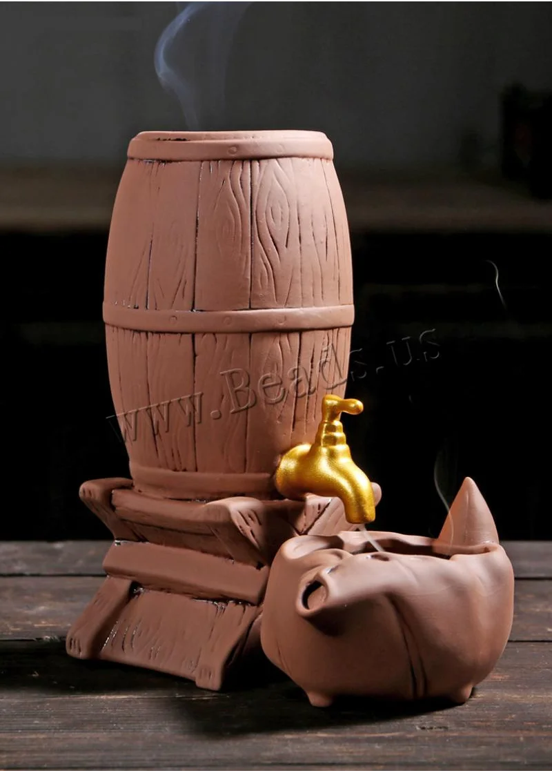 Ceramic Water-tap Backflow Incense Burner Creative Bucket Shape Waterfall Incense Cones Holder Use In Home Office Teahouse
Ceramic Water-tap Backflow Incense Burner Creative Bucket Shape Waterfall Incense Cones Holder Use In Home Office Teahouse