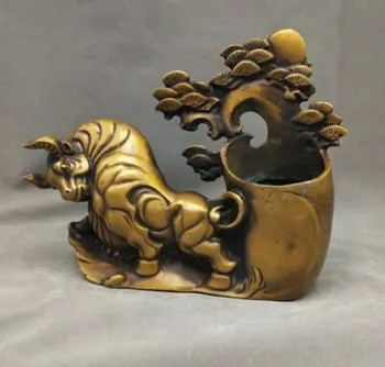 Collection Archaize Brass Carving Animal Statue Cattle Pen Cylinder Craft Decoration
Collection Archaize Brass Carving Animal Statue Cattle Pen Cylinder Craft Decoration